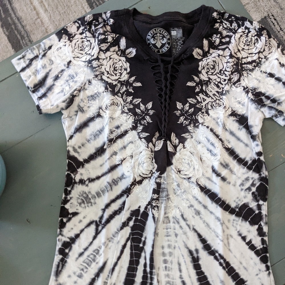 Ladies Affliction tee shirts